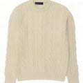 Gap Maglione girocollo da uomo in lana d'agnello beige grande
