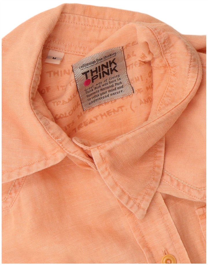 Camicia senza maniche da donna Think Pink UK 12 Cotone arancione medio