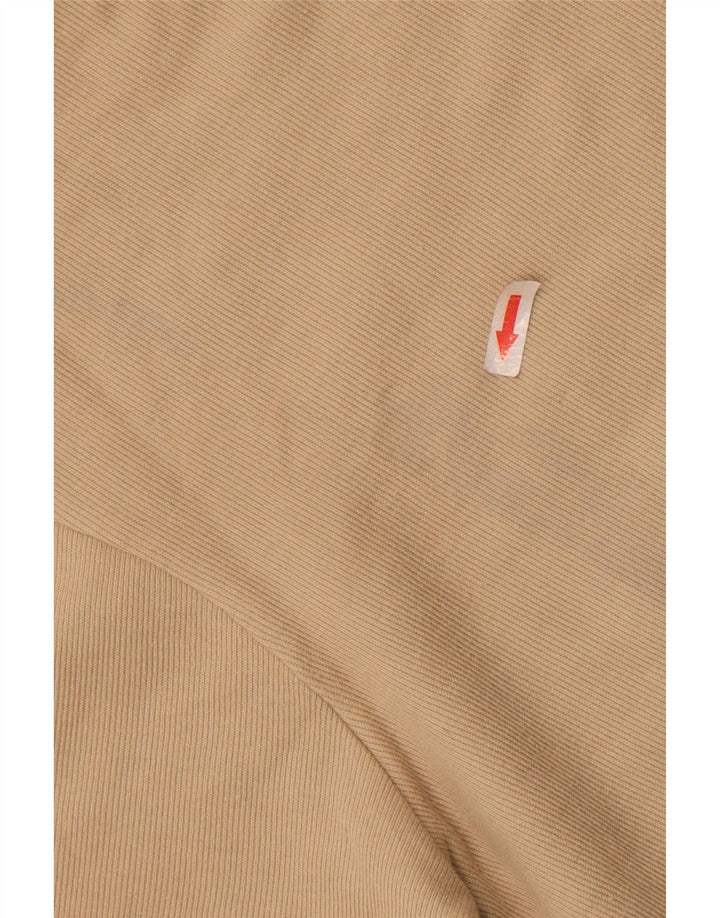 Top Zara da uomo a maniche lunghe grande in cotone beige