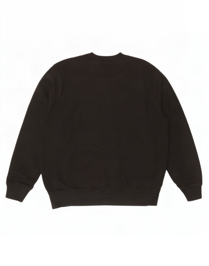 Felpa da uomo Lacoste maglione taglia 6 XL cotone nero