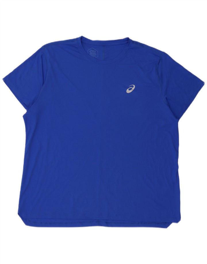 T-shirt da uomo Asics Top 2XL blu poliestere