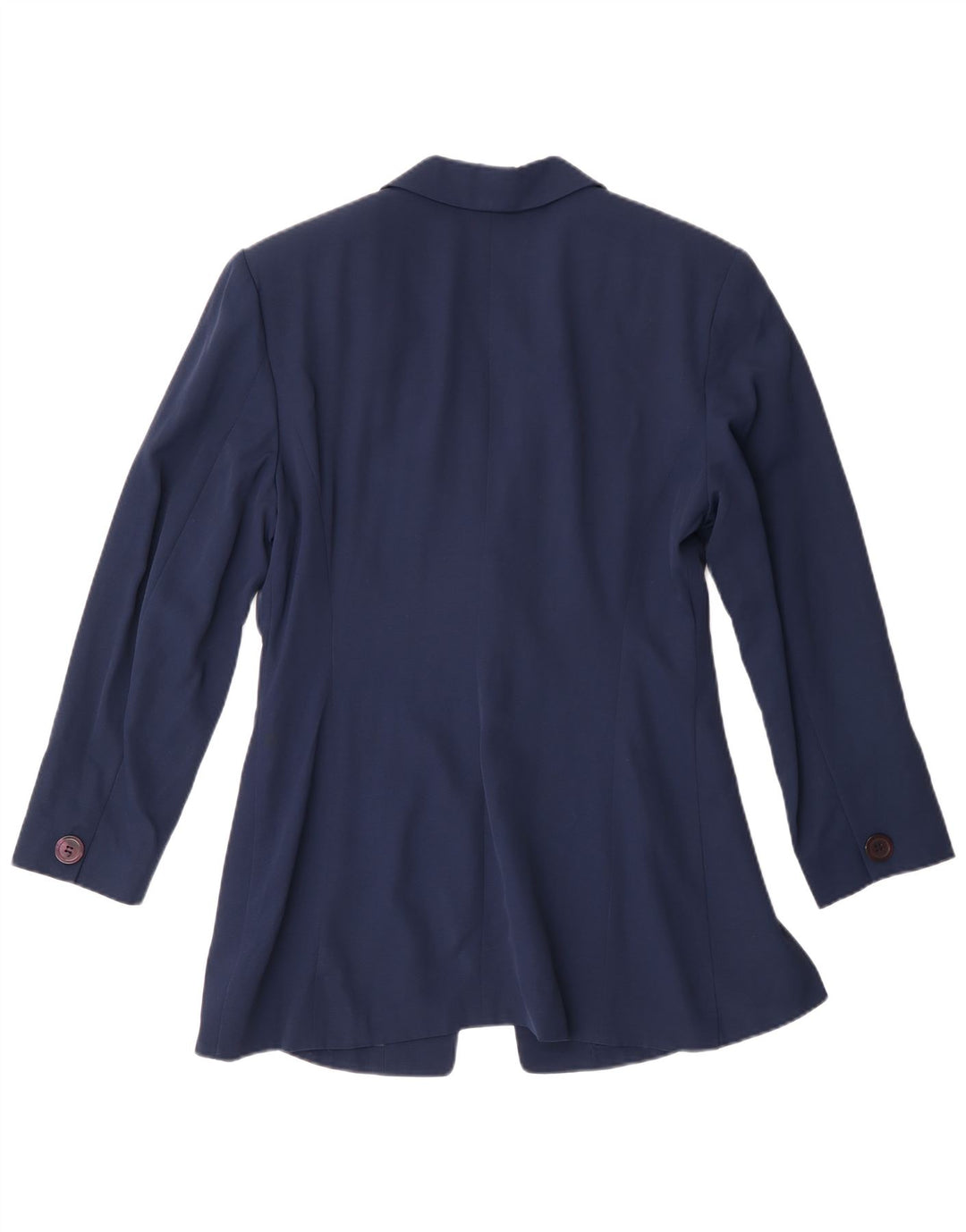 Giacca blazer vintage da donna a 1 bottone IT 44 acetato medio blu navy