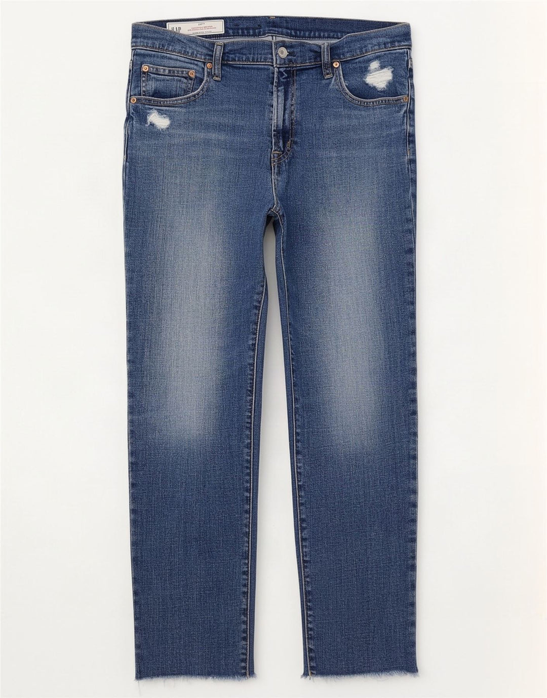 Jeans Gap Girlfriend da donna slim a vita media effetto effetto vissuto W30 L27 Blu