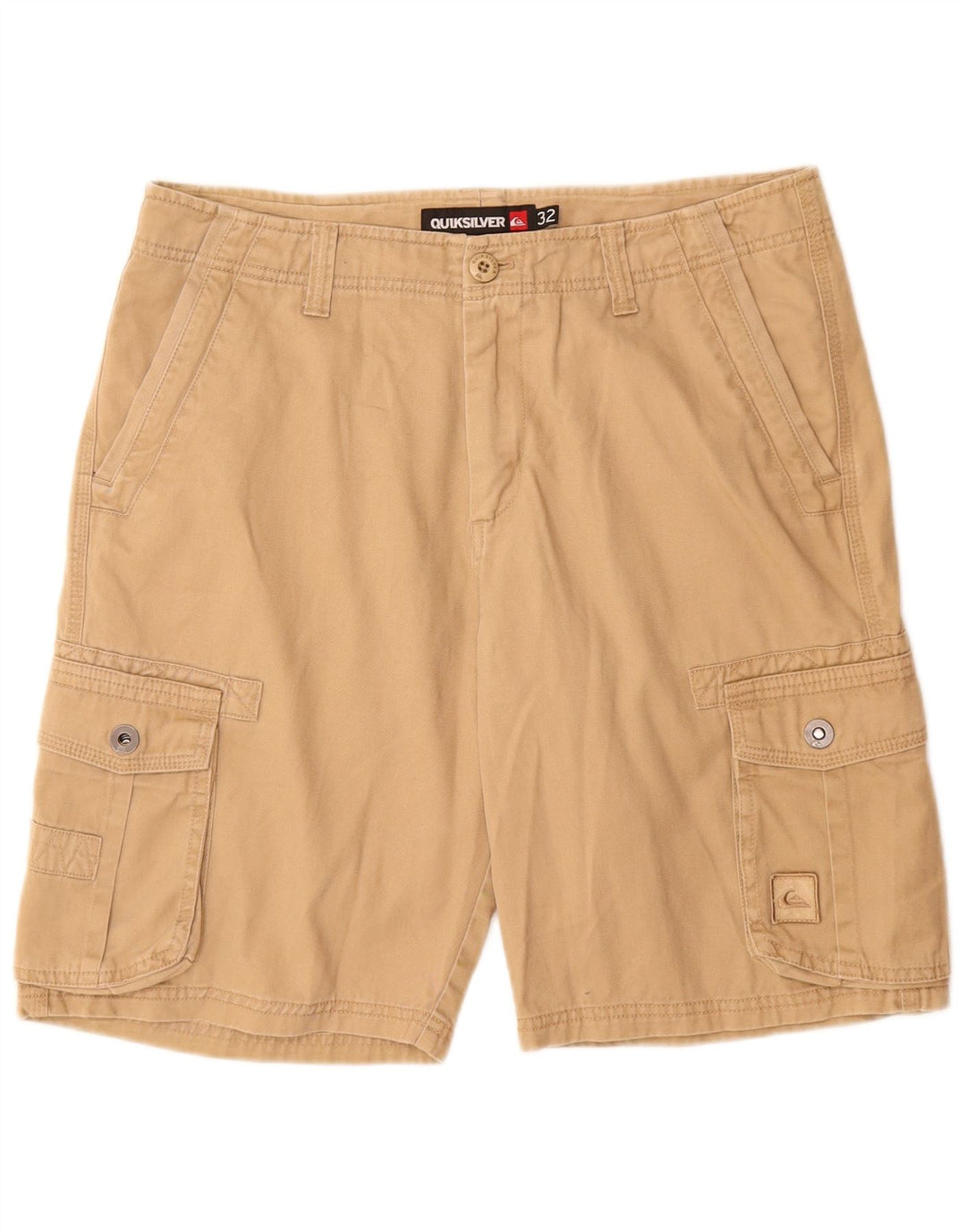 Pantaloncini cargo da uomo QUIKSILVER W32 cotone beige medio