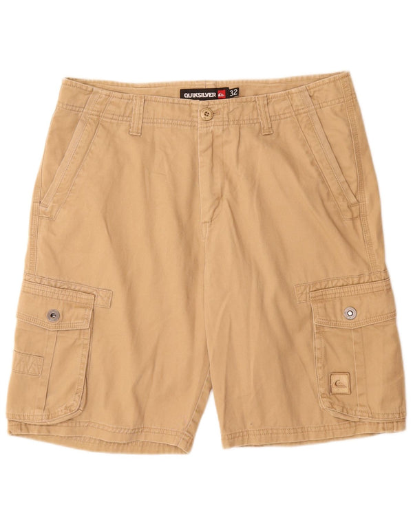 Pantaloncini cargo da uomo QUIKSILVER W32 cotone beige medio