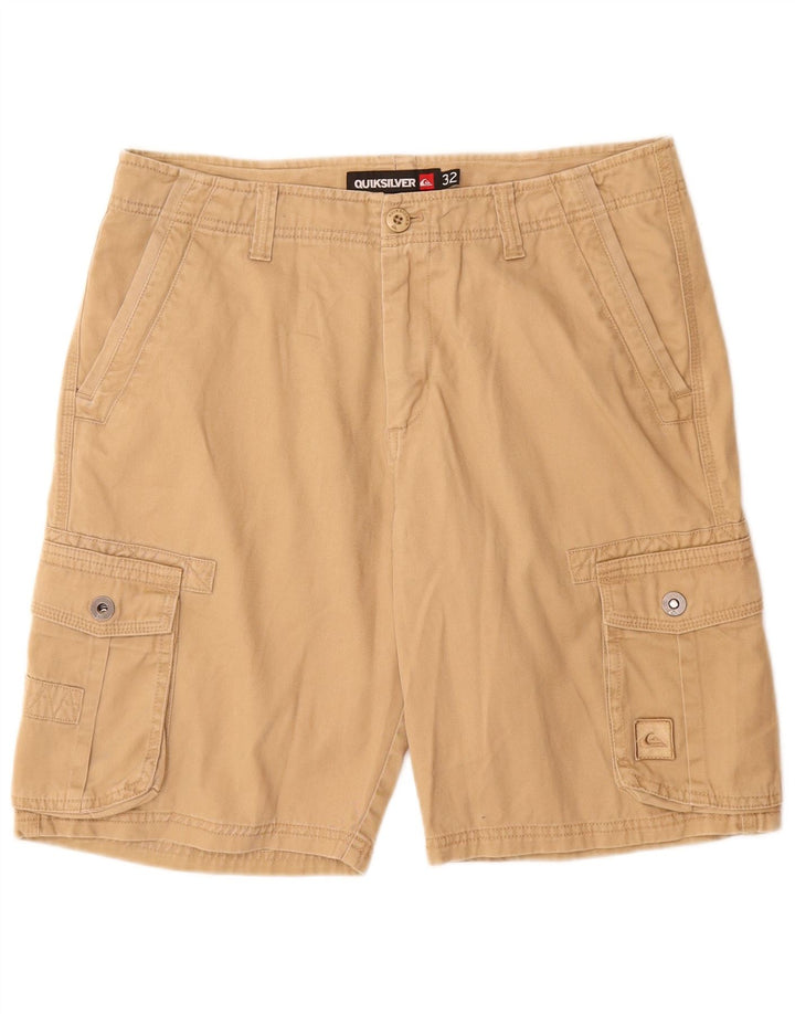Pantaloncini cargo da uomo QUIKSILVER W32 cotone beige medio