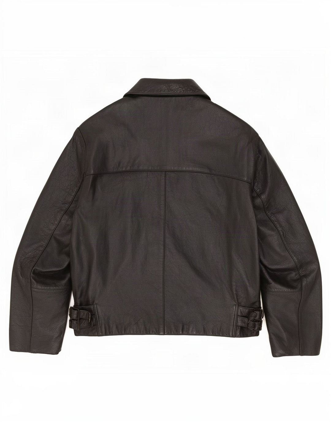 Giacca in pelle vintage da uomo UK 42 XL nera