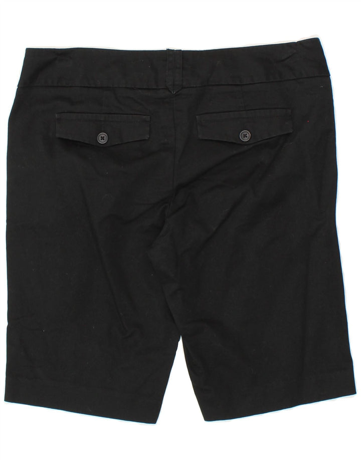 MOSSIMO Womens Stretch Bermuda Shorts US 4 Small W27 Black Cotton Vintage Mossimo and Second-Hand Mossimo from Messina Hembry 