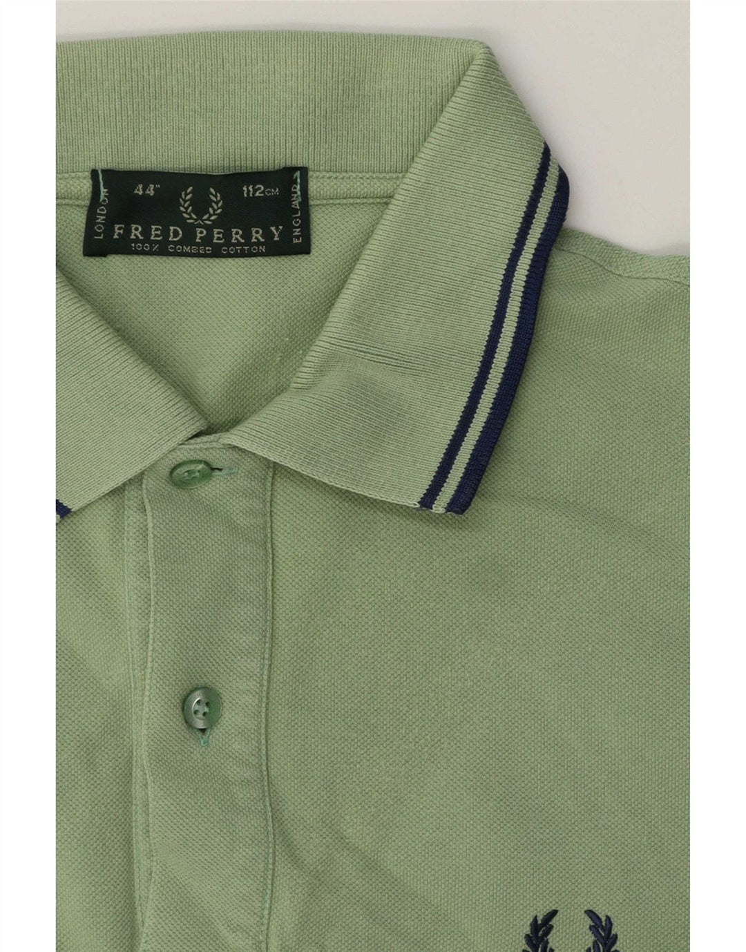 Polo da uomo Fred Perry in cotone verde medio
