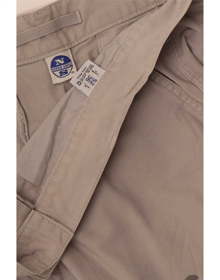 Pantaloncini cargo grafici da uomo North Sails grandi W36 in cotone grigio