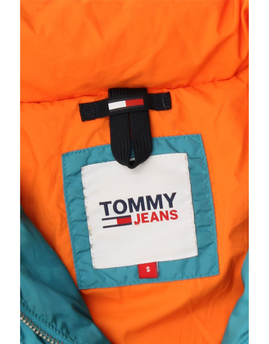Giacca imbottita oversize da donna Tommy Hilfiger UK 10 Small Blu Poliammide