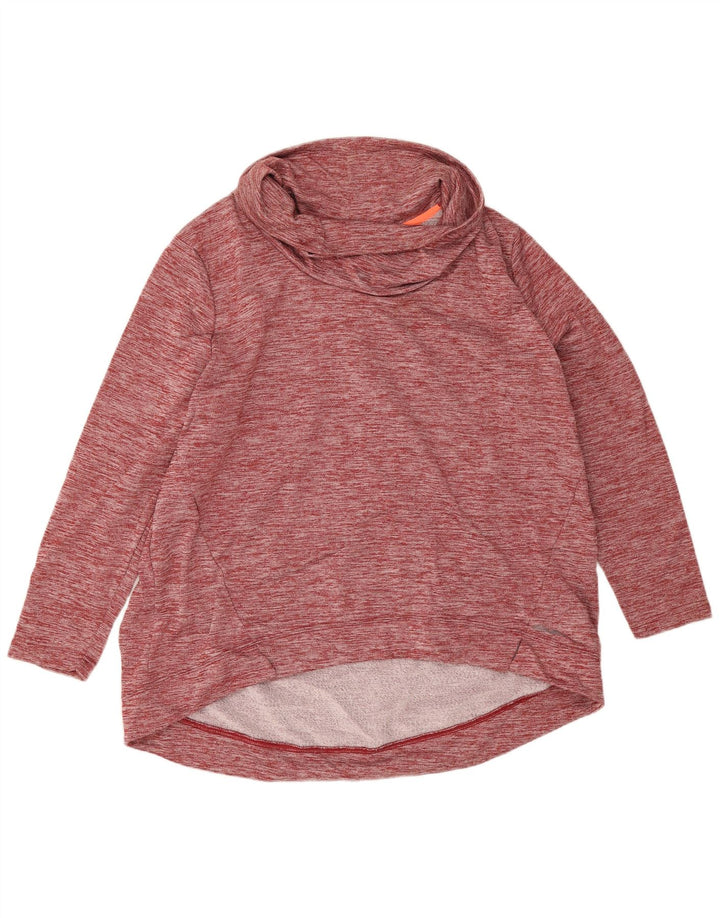 Felpa oversize da donna Eddie Bauer Jumper UK 20 2XL Rosso chiazzato