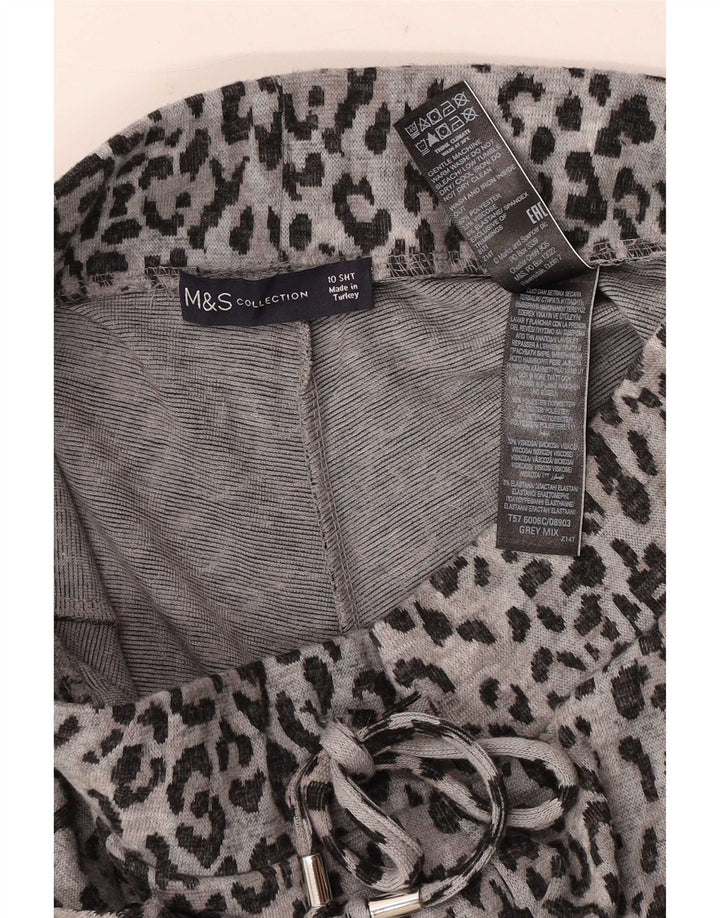 Pantaloni corti da donna Marks & Spencer UK 10 piccoli W28 L23 grigi