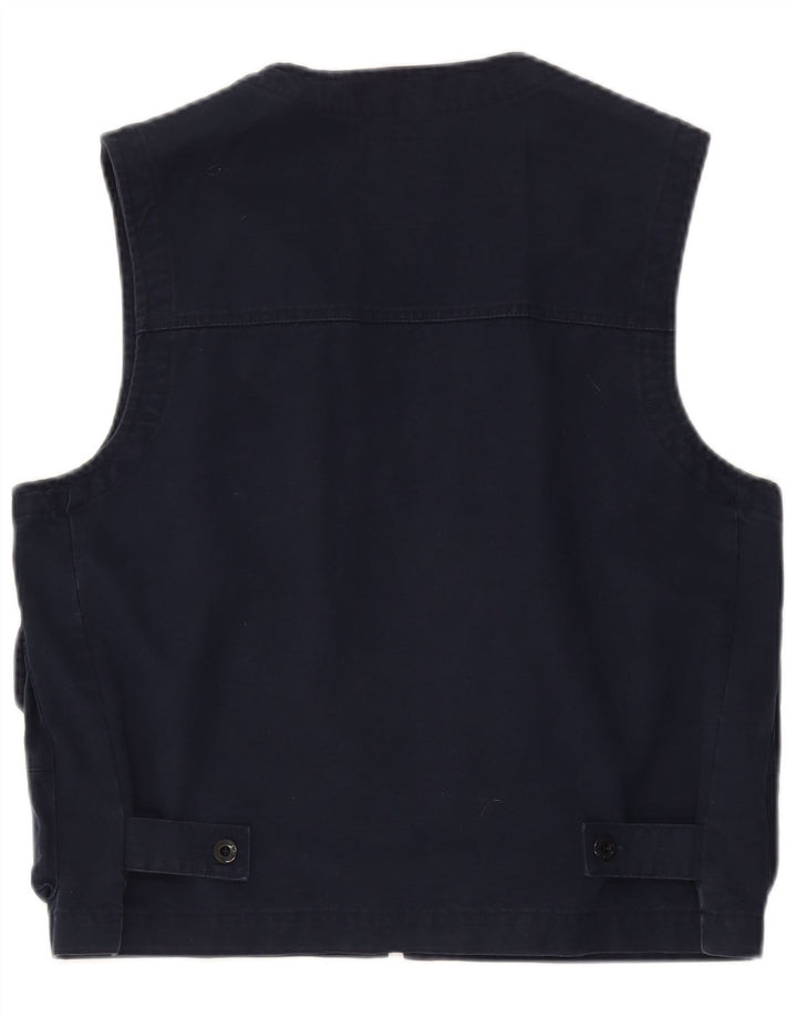 Gilet utility da uomo Weipper UK 38 cotone medio blu navy