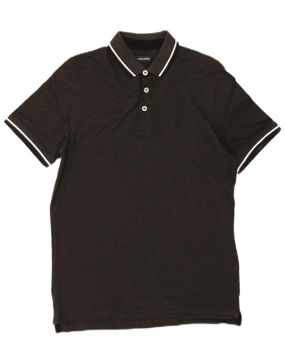 JACK & JONES Polo da uomo in cotone a righe verde medio
