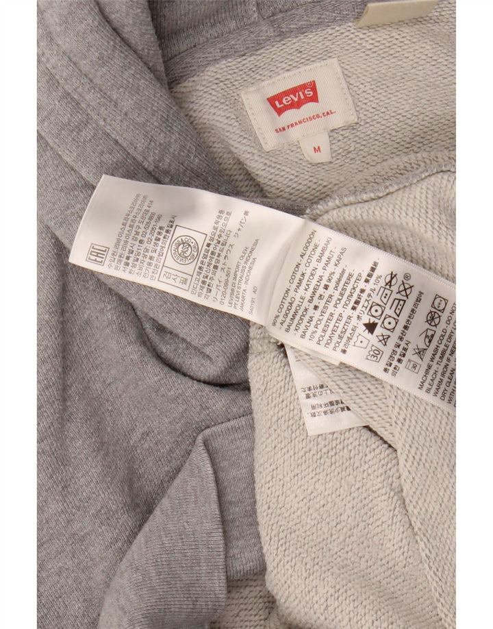 Maglione con cappuccio grafico da uomo LEVI'S in cotone grigio medio