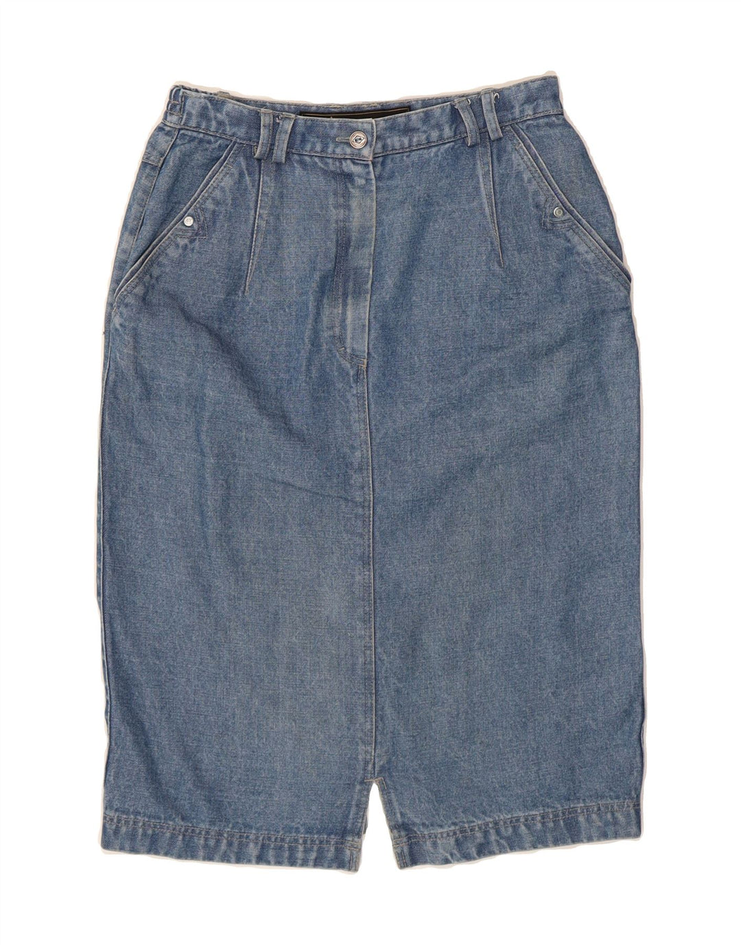 LA STRADA Womens by Sievers Denim Skirt EU 38 Medium W28 Blue Tencel Vintage La Strada and Second-Hand La Strada from Messina Hembry 