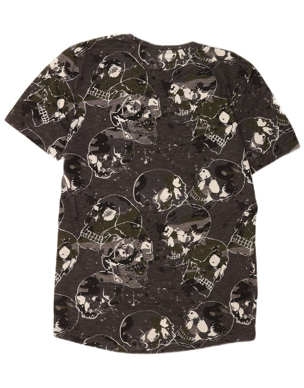 Jack & Jones T-shirt grafica slim fit da uomo XL grigio gotico