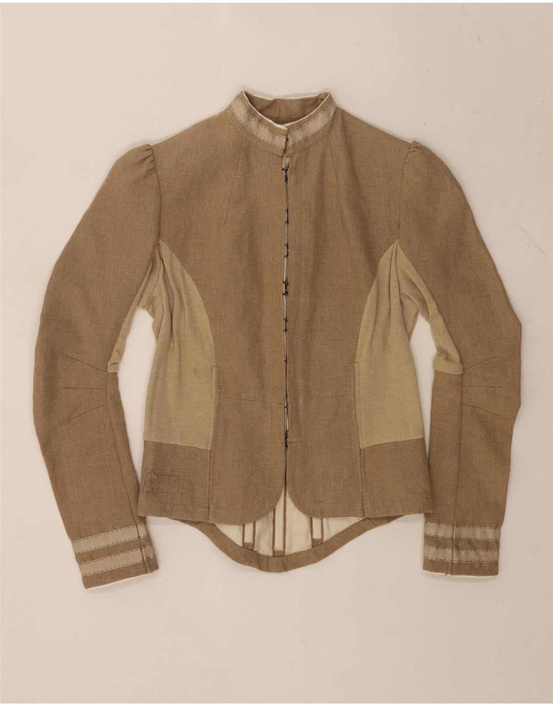 Giacca blazer Trachten da donna Denham UK 14 Colorblock beige medio