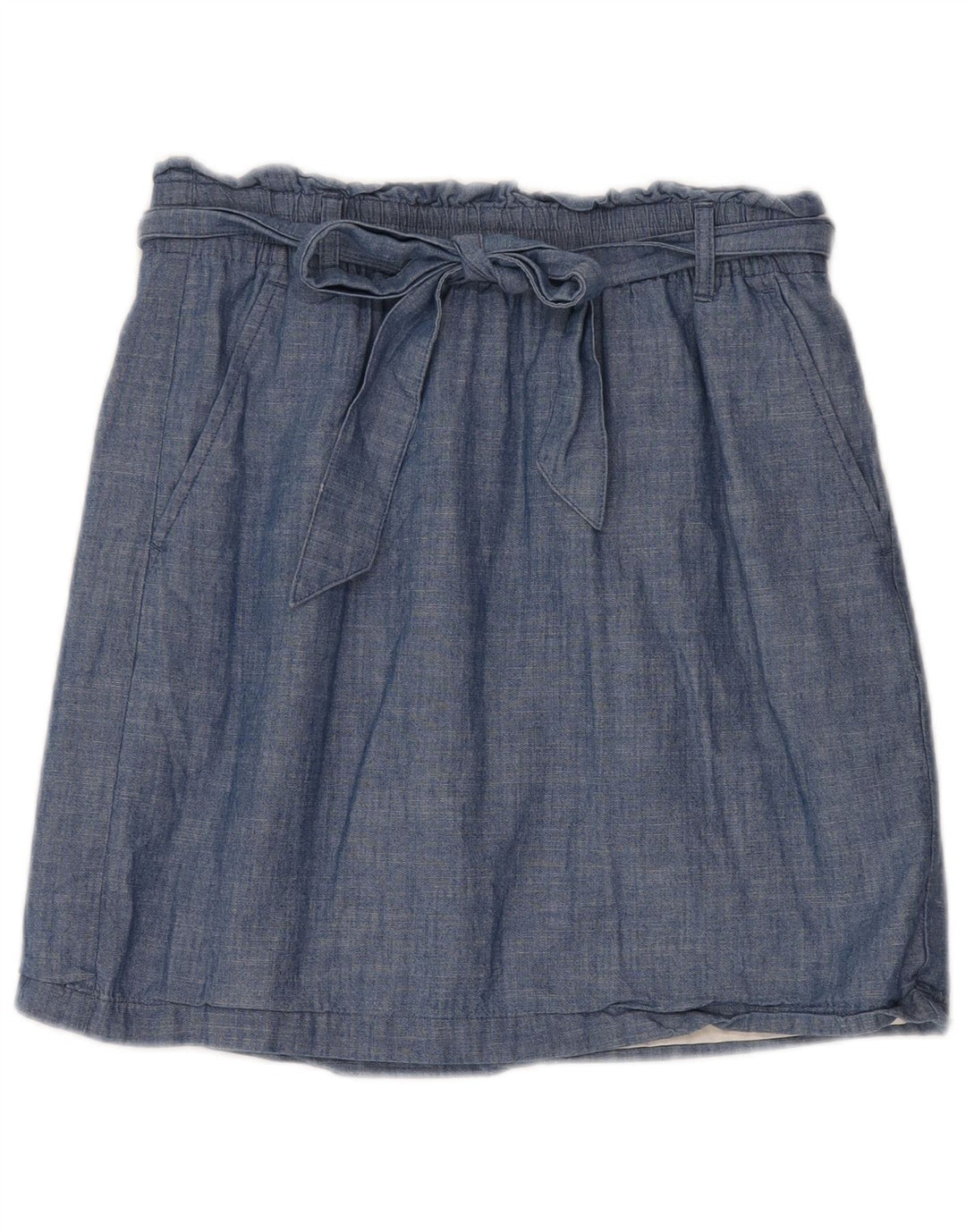 Gonna a trapezio da donna J. Crew piccola W30 in cotone blu