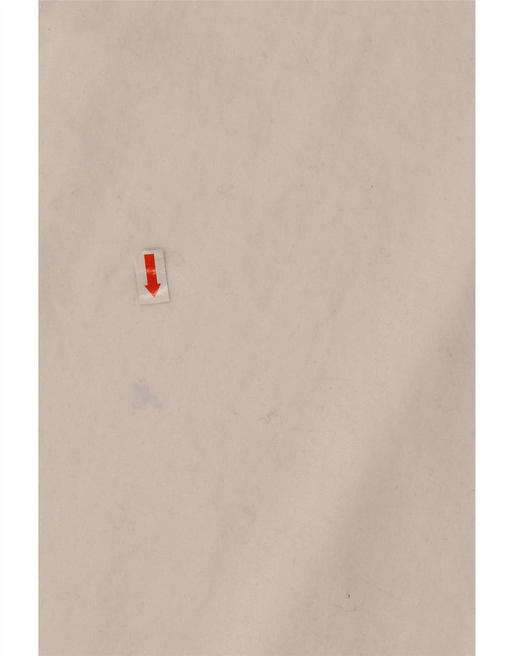 CREW CLOTHING Polo da rugby grafica da uomo, grande, colore bianco