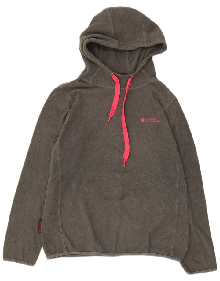 Maglione in pile con cappuccio da donna Mountain Warehouse UK 14 Large Grigio Poliestere