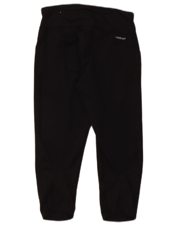 Leggings Adidas Aeroready Capri da donna UK 8/10 Small Poliestere nero