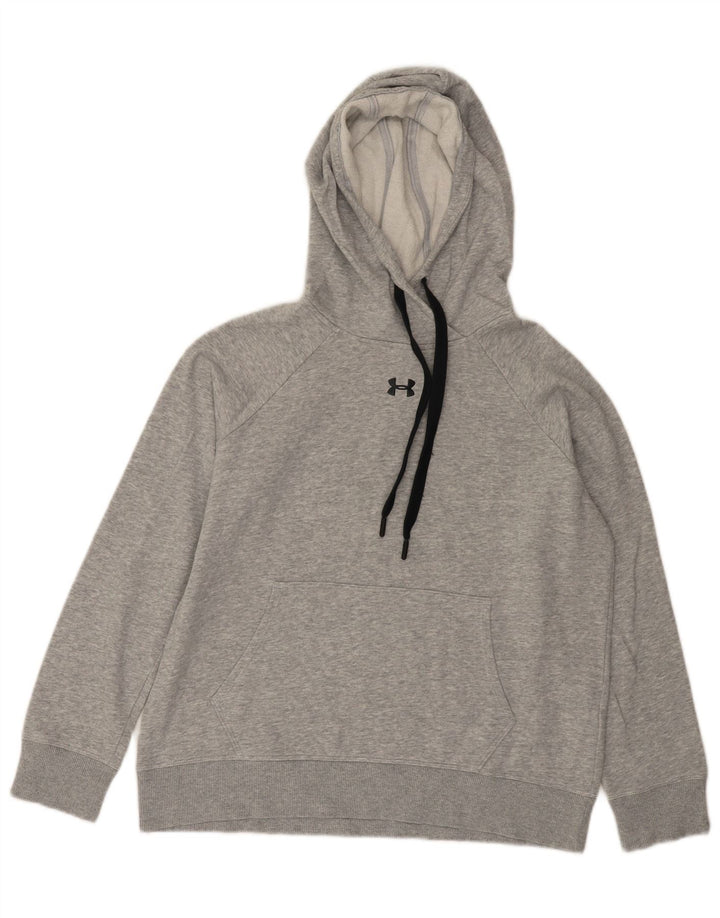 Felpa con cappuccio oversize da donna Under Armour UK 10 Small Grey Flecked