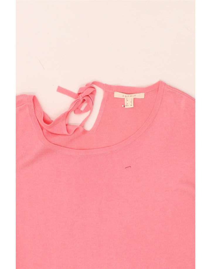 ESPRIT Womens Boat Neck Jumper Sweater UK 16 Large Pink Polyester Vintage Esprit and Second-Hand Esprit from Messina Hembry 