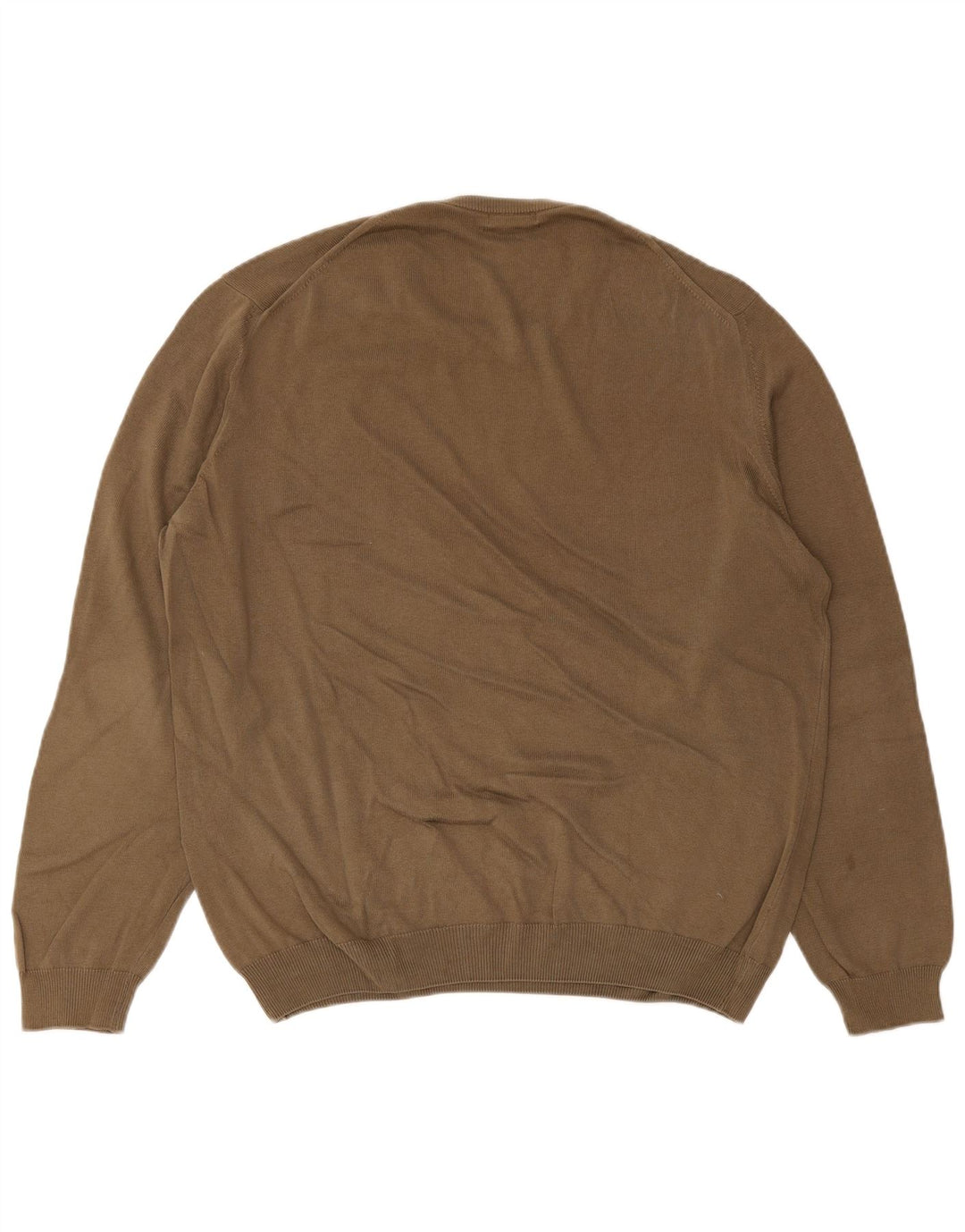 MASSIMO DUTTI Maglione maglione girocollo da uomo XL cotone marrone