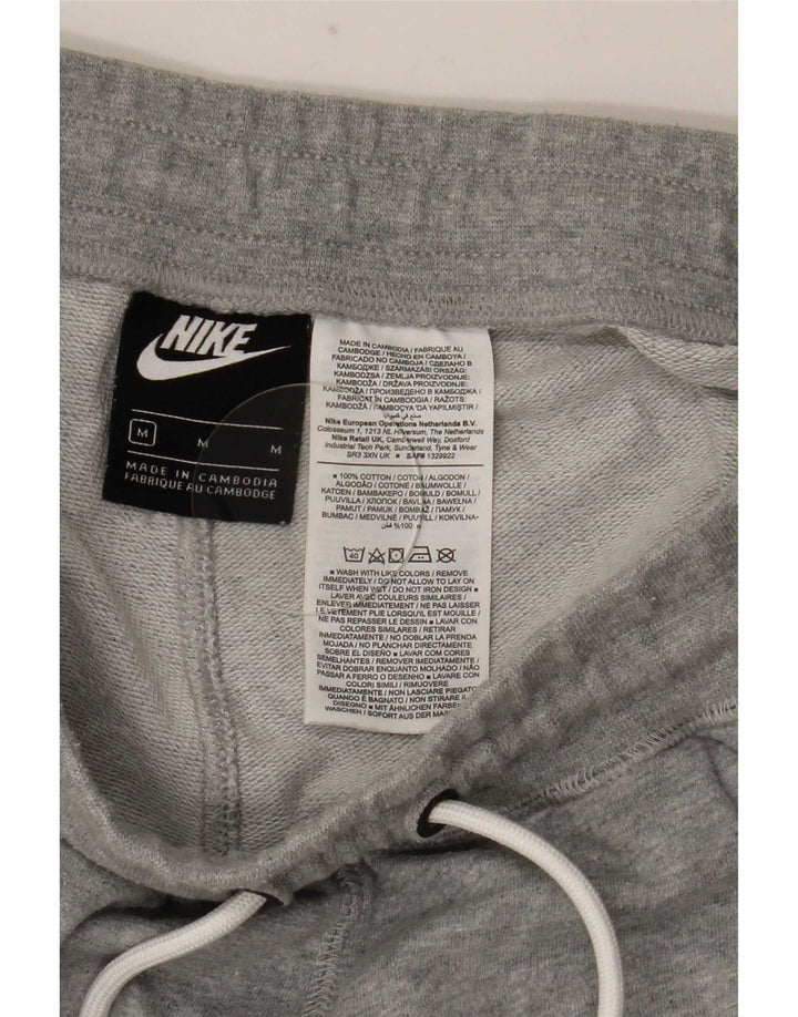 Pantaloncini sportivi con grafica Nike da uomo in cotone chiazzato grigio medio