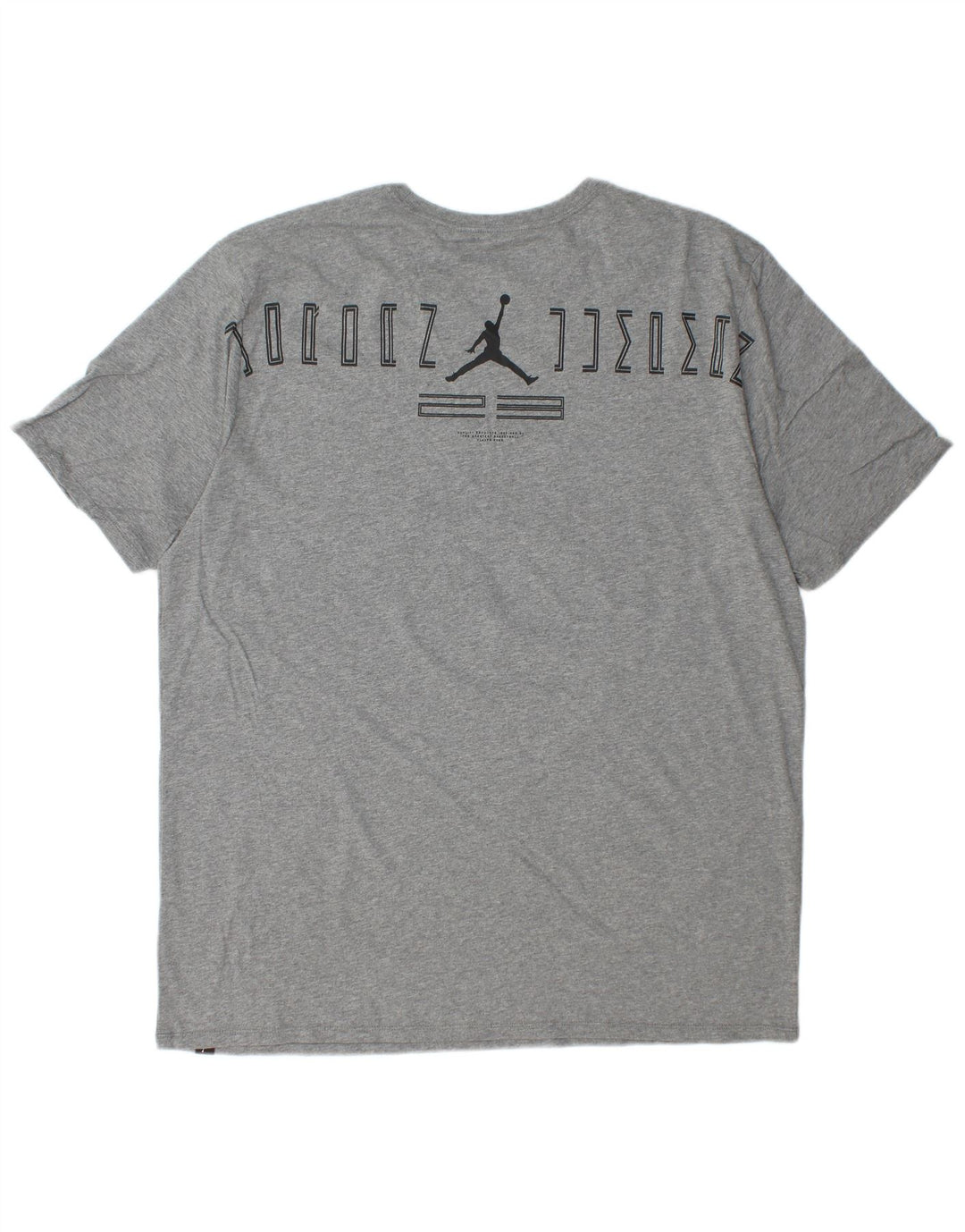 T-shirt grafica da uomo Jordan Top XL in cotone grigio