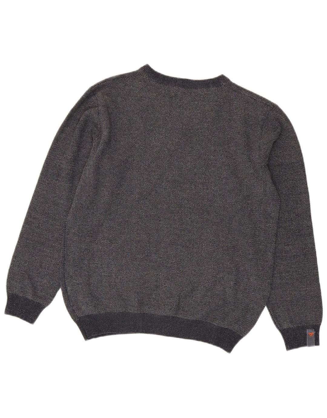 Maglione da uomo con scollo a V Avirex grande in viscosa grigia