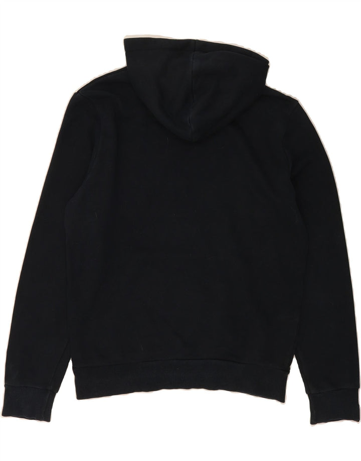 PUMA Mens Graphic Hoodie Jumper Small Navy Blue Vintage Puma and Second-Hand Puma from Messina Hembry 