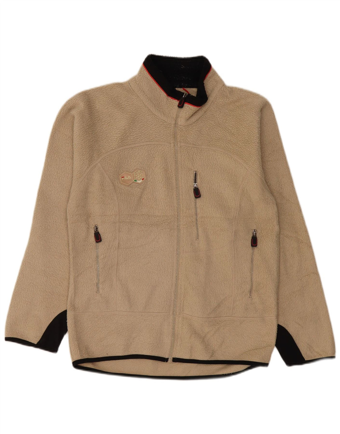 Giacca in pile da uomo FILA UK 38 Colorblock beige medio