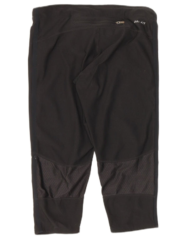 Leggings Capri da donna Nike UK 8 Small poliestere maculato nero