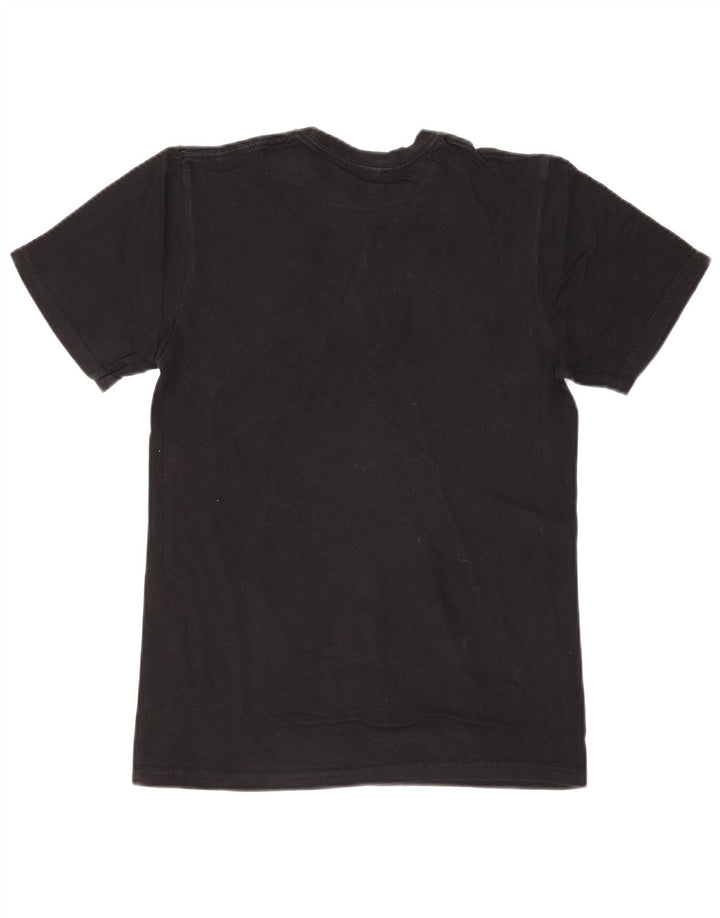 MITCHELL & NESS T-shirt grafica da uomo Chicago Bulls piccola in cotone nero