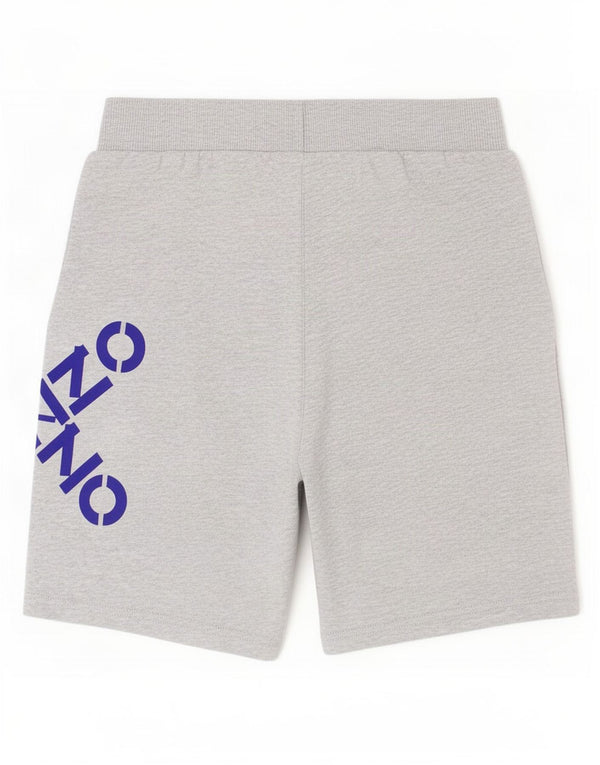 Pantaloncini sportivi con grafica Kenzo per ragazzi 11-12 anni in cotone chiazzato grigio