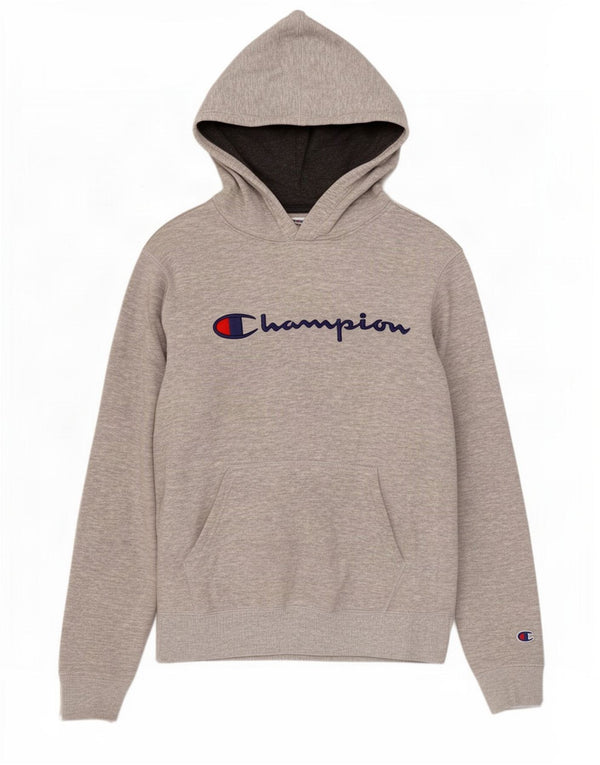 Felpa con cappuccio grafica da donna Champion UK 18 XL Cotone chiazzato grigio