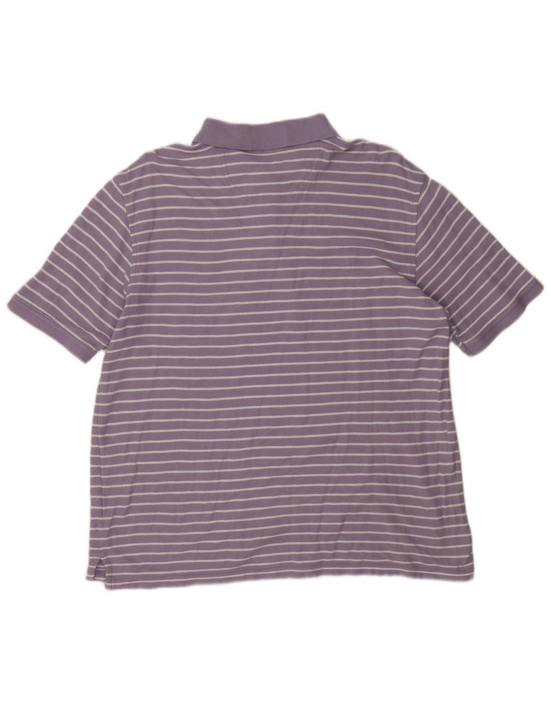 Polo da uomo Izod grande in cotone a righe viola