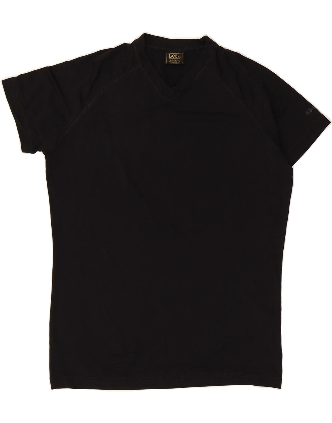 LEE Womens T-Shirt Top UK 18 XL Black Polyester Vintage Lee and Second-Hand Lee from Messina Hembry 