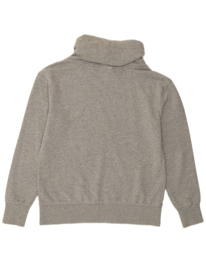 Felpa DIADORA da donna con collo alto, maglione UK 14 grigio medio