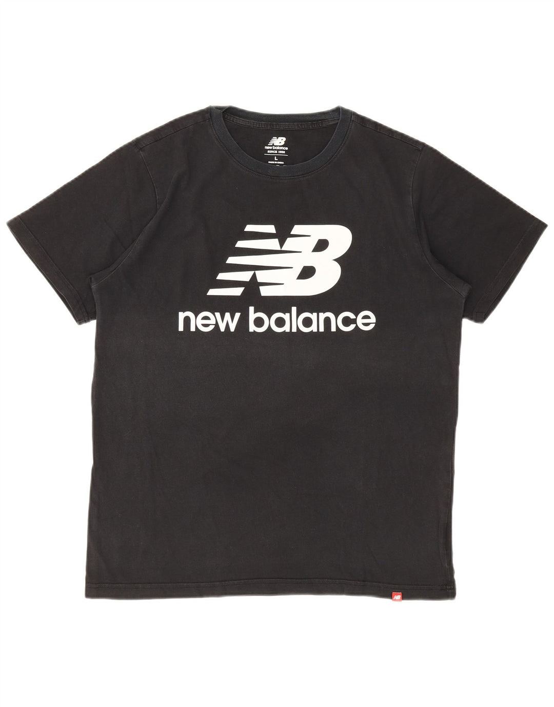 Maglietta grafica da uomo NEW BALANCE Top grande nera