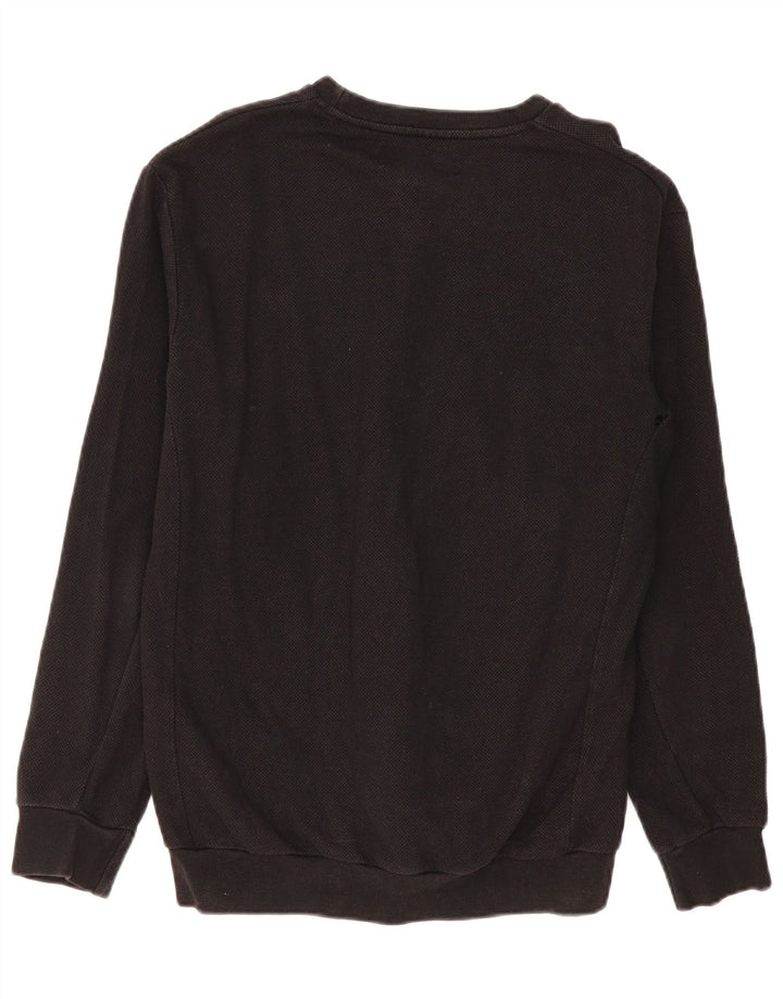 Felpa Zara Uomo Maglione Grande Cotone Nero