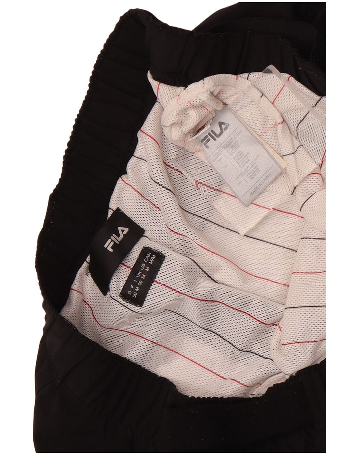 Pantaloncini sportivi da uomo Fila poliestere medio nero