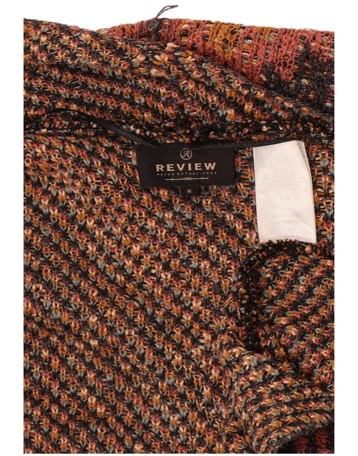 Recensione Maglione cardigan asimmetrico da donna UK 10 Piccolo multicolore azteco