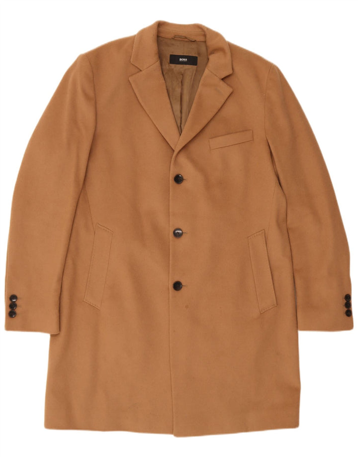 Cappotto da uomo Hugo Boss EU 56 3XL Beige Cashmere