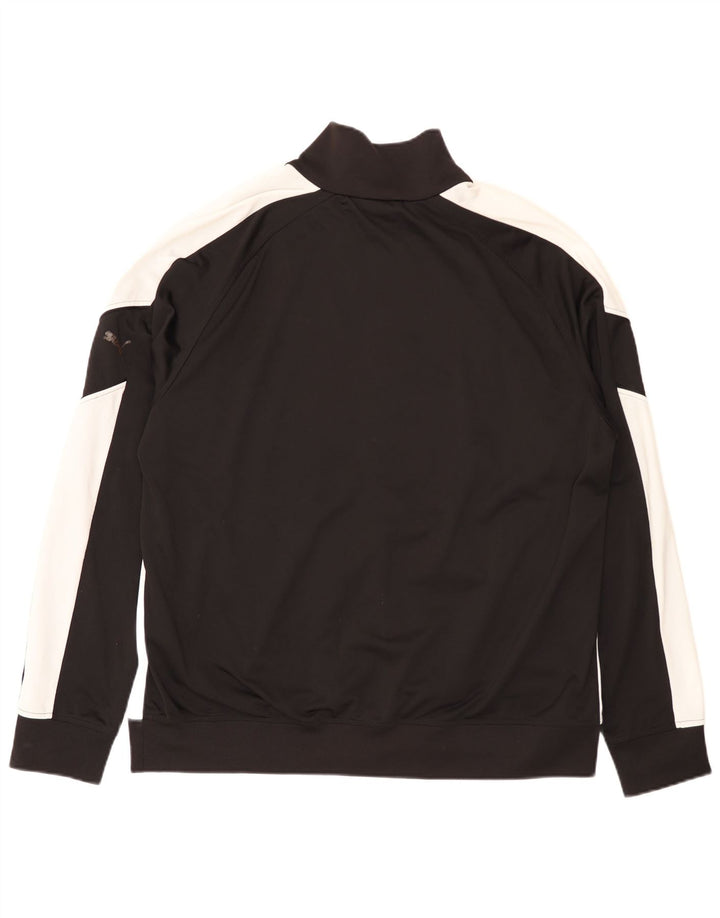 Giacca da tuta da uomo Puma XL Poliestere color block nero