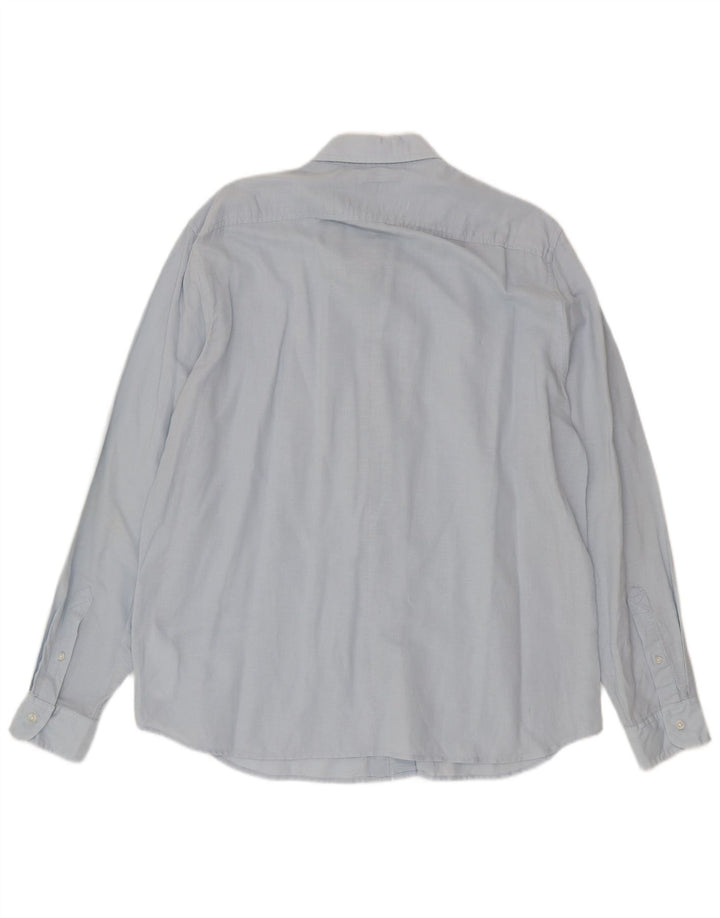 Camicia Timberland da uomo slim fit XL lino blu