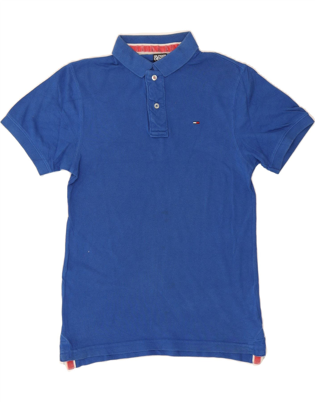 TOMMY HILFIGER Mens Polo Shirt Small Blue Cotton Vintage Tommy Hilfiger and Second-Hand Tommy Hilfiger from Messina Hembry 